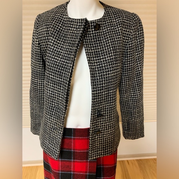 Fleet Street Women’s Jacket. Size:10. Black/White. - Picture 2 of 16